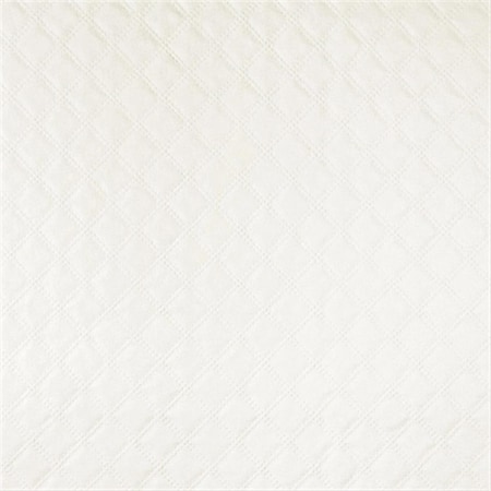 Designer Fabrics 54 in. Wide White- Matte Diamonds Upholstery Faux Leather G355